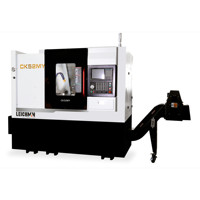 Torno de torneado CNC de cama inclinada de 3 ejes de buena calidad Leichman CK52MY con controlador CNC Syntec
