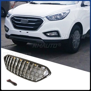 Parrilla Delantera para Hyundai IX35 2013-2016, Parrilla Deportiva, Kit de Carrocería, Accesorios para Auto - Product Image 3