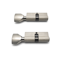 Cylindre de serrure de porte de salle de bain à bouton rotatif simple en alliage de zinc de 70 mm, vente directe usine, pour ensemble de serrures de toilettes et de sanitaires