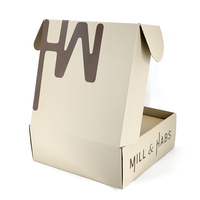 Boîte d'expédition en carton ondulé personnalisable et recyclable avec insert supplémentaire pour casquettes et chapeaux