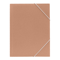 Dossiers professionnels personnalisés Fournitures de bureau à 3 volets avec fermeture à bande élastique Motif A4 coloré en PP et papier