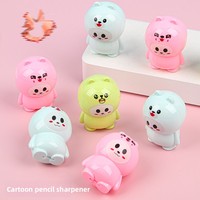 Y624 Vente en gros de taille-crayons mécaniques en plastique miniatures mignons avec forme de dessin animé kawaii pour la papeterie scolaire et les cadeaux pour enfants