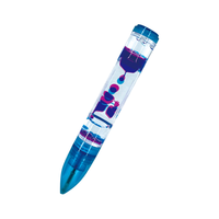 Stylo à bille promotionnel de conception de nouveauté avec le mouvement de gouttelettes stylos liquides colorés de minuterie cadeau parfait Fidget Pen