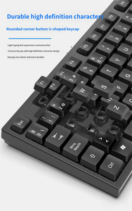Lightweight USB Desktop <b>Computer</b> <b>Accessories</b> Full Size Membrane Keyboard Wired Keyboard Suitable for Business Office Home - Product Image 2