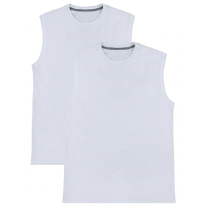 เสื้อกั๊กผู้ชายผ้าฝ้ายถัก ระบายอากาศดี สีพื้น สไตล์ญี่ปุ่น ใส่สบาย เหมาะกับฤดูร้อน ขายส่ง - Product Image 1