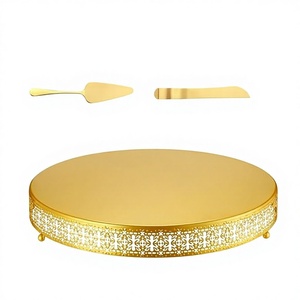 Premium Stainless Steel Eco-friendly <b>Cake</b> <b>Stand</b> for Dessert Display and Elegant Serving for Wedding Party Home Hotel Use - Product Image 1