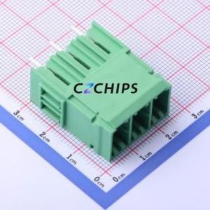 JL5EDGVHC-76203G01 Plug-in Terminal Block Through hole,P=7.62mm Connector Board-to-Board / Socket - Closed 1x3P 7.62mm Green - Product Image 1