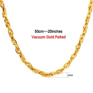 Cadena de Acero Inoxidable 316L, Ancho de 5 mm, Longitud Personalizada, Cadena de Eslabones Redondos, Joyería de Acero Inoxidable al por Mayor - Product Image 2