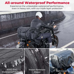 Muestra Gratuita de Bolsa de Viaje Personalizada para Motocicleta, Bolsa de Equipaje de 40L 66L para Motocicleta y Bicicleta, Impermeable - Product Image 5