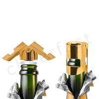 Bouchon de bouteille de champagne en acier inoxydable, bouchon de bouteille de prosecco et bouchon de bouteille de vin mousseux en métal avec joint hermétique en silicone pur