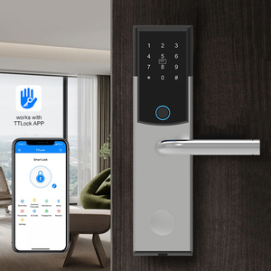 An Ninh ttlock App Home sử dụng thông minh kỹ thuật số ảo mật khẩu chức năng Key RFID công nghệ thẻ khóa cho gỗ thép Cửa Khóa - Product Image 1