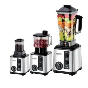 2024 New Fresh Fruit Juice Blender Cozinha Heavy Duty 9500w Silver Crest Misturador elétrico comercial 3 em 1 liquidificador