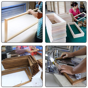 Style rétro 10x10in ferme rustique tableau noir tableau noir marron mat simple face spécification - Product Image 6