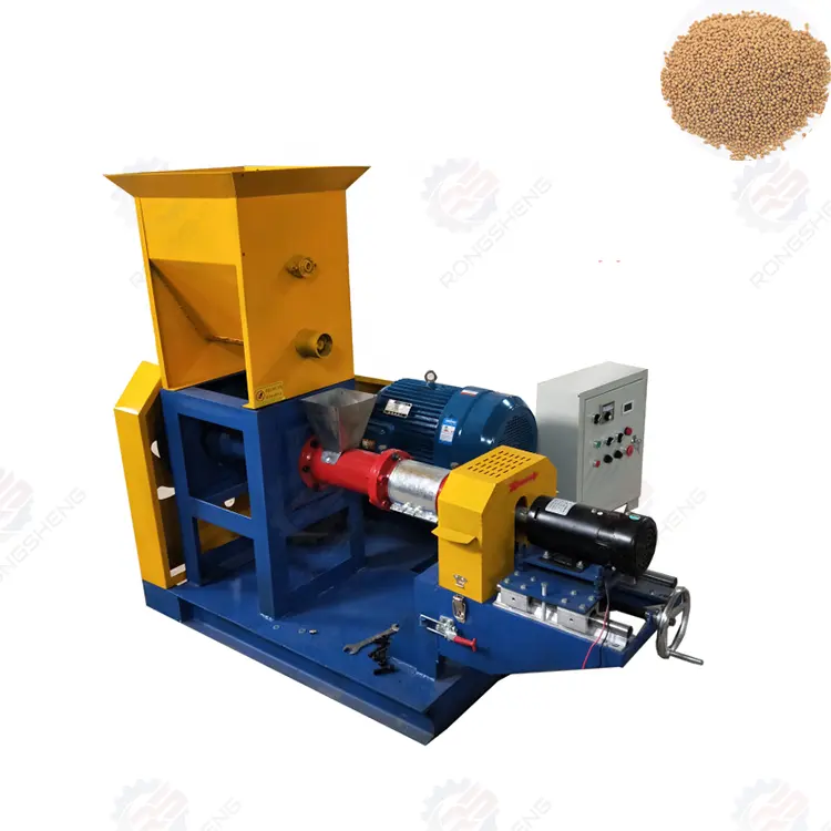 Industrial automatic full complete floating fish feed pellet making machine processing line sinking fish feed extruder