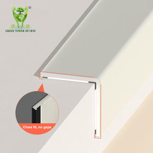 Protection <span class=keywords><strong>d</strong></span>'<span class=keywords><strong>angle</strong></span> murale autocollante en PVC pour meubles, armoires, étagères, cloisons sèches, plinthes et bureaux - Product Image 3