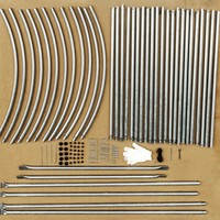 8X3X2 Couvercle en plastique facile à assembler Serre de jardin pliante Tente de culture personnalisée Maisons en plastique pour la plantation