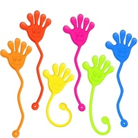 Manos Elásticas Pegajosas de Colores, Juguetes Nostálgicos para Aliviar el Estrés, Plástico Clásico de 20x5cm, Unisex, Regalo para Niños de 5 a 7 Años
