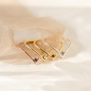 Anello <span class=keywords><strong>2023</strong></span> in acciaio al titanio December anello di pietra di compleanno - Product Image 6