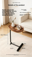 Table d'appoint moderne en métal, légère et durable, pour villas, hôtels, salons, chambres et balcons