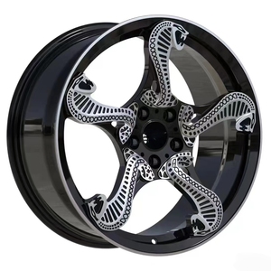 Rines de Aleación de Aluminio Forjado Personalizados Estilo <span class=keywords><strong>Cobra</strong></span> de 18-24 Pulgadas 5X112/114.3/120 Compatibles con Ford Mustang BMW Porsche para Autos de Pasajeros - Product Image 3