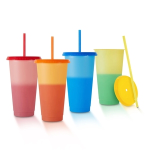 Vasos que Cambian de Color al por Mayor, Taza Mágica de Sublimación, Taza de Café de Plástico que Cambia de Color con Agua Fría - Product Image 1