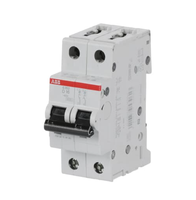 Disjoncteur miniature ABB S202-D16 2P 16A courbe D, protection contre les surcharges et les courts-circuits pour système d'alimentation de moteur industriel