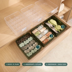 Plastic Colorful <b>Storage</b> Boxes for Wardrobe <b>Drawer</b> <b>Storage</b> <b>Box</b> Organizer <b>Storage</b> Boxes Household - Product Image 3