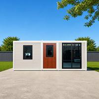 Casas Contenedor Plegables Portátiles de Acero Prefabricadas Expandibles de 20 y 40 Pies, Oficinas y Villas Móviles Económicas