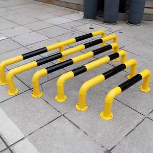 ตัวล็อกท่อเหล็กรูปตัวยูสำหรับจอดรถที่กั้นเพื่อป้องกันการชนกันรางป้องกันการจราจรสำหรับพื้นที่จอดรถ - Product Image 4