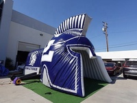Tente tunnel gonflable géante pour casque de hockey, football et soccer, idéale pour événements sportifs commerciaux - Vente chaude