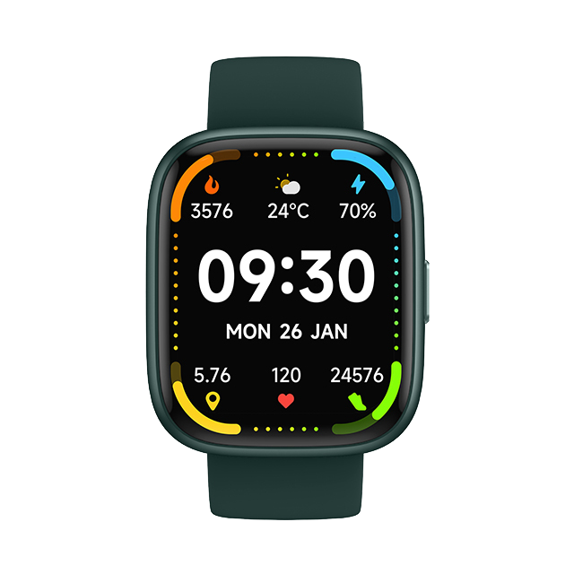 IDW26 Sport Smart Watch 1.85'' Big TFT Screen IP68 Waterproof Sleep Tracker Silicone Heart Rate Blood Oxygen Monitor Android