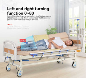 Cama de hospital manual multifuncional <span class=keywords><strong>para</strong></span> <span class=keywords><strong>ancianos</strong></span> y pacientes con parálisis Características de cuidado en el hogar con elevación y giro - Product Image 6