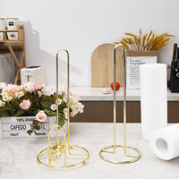 Support de papier essuie-tout en fer du fabricant, support de film alimentaire pour table à manger, support de rouleau de papier, support de papier absorbant pour bureau
