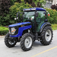 Traktor Roda 4WD 70HP dengan Mesin Yunnei 4 Silinder, Gearbox, Pompa, Produktivitas Tinggi, Garansi 1 Tahun untuk Penggunaan Pertanian