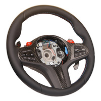 Volant sport en cuir pour Série 5 G30/G38, Série 3 F30/F80, Série E36 - Design personnalisé à 3 branches style Thong