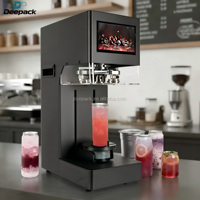 DEEPACK Scelleuse automatique de canettes en aluminium sans rotation à écran tactile pour sodas, bières et boissons – Modèle commercial