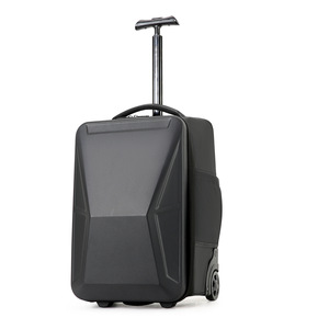 Maleta de Mano Rígida Unisex de 20 Pulgadas, Resistente, para Viajes de Negocios, con Asa Extraíble, en Color Negro, Gris y Plateado - Product Image 5