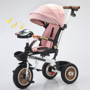 Tricycle pour enfants sur mesure de haute qualité avec siège rotatif à 360 degrés, tricycle pour bébé - Product Image 1