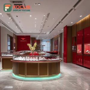 Custom Jewelry Showcase Cabinet Tempered Glass Panel Commercial Store Jewelry Cabinet - Product Image 4