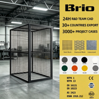 Casier en acier à double porte Brio avec grille large, grande capacité, pour ranger les bagages et les objets personnels volumineux