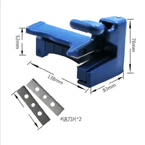 Edge Banding Machine Pemangkasan Perangkat Perangkat Blok Kayu Double Edge Kepala dan Ekor Pemangkas untuk Tukang Kayu PVC Mengikat Strip