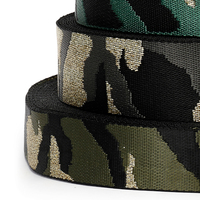 38mm Nylon Jacquard Ruban Or et Argent Fil Jacquard Ceinture 3.8cm Camouflage Sangle Sac Large Sangle Jacquard Web
