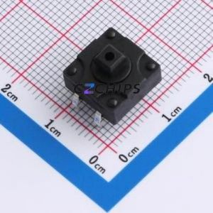 TSW12110-085B511BA Tactile <b>Switch</b> Through hole-4P,11.7x11.5mm <b>Switch</b> Single Pole Single Throw Rectangle Button 2.8N 11.7mm - Product Image 1