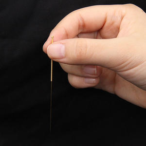 Agopuntura piena placcata in oro Agopuntura Aghi in alluminio produttore di imballaggi in agopuntura in oro scatola 100 pz - Product Image 5