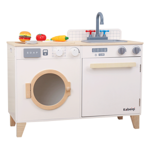 Jouets de cuisine en bois, vente promotionnelle, <span class=keywords><strong>Machine</strong></span> à <span class=keywords><strong>laver</strong></span>, jouet pour enfants, armoire de cuisine, jouets de cuisine pour enfants - Product Image 5