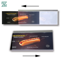 Cadre d'affichage lumineux pour vitrine A0/A1/A2/A3/A4 en aluminium, ultra-fin, avec éclairage LED pour publicité