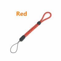Dragonne courte en nylon pour articles de voyage, USB et porte-clés, avec boucle de positionnement, sangle réglable en nylon pour porte-clés