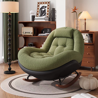 Fauteuil inclinable moderne à bascule avec tissu en microfibre doux pour la maison, l'hôtel, la chambre à coucher
