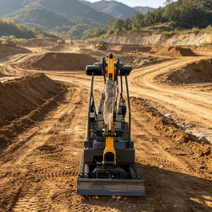 Mini-excavatrice la plus vendue, 1,6 tonne, Euro <span class=keywords><strong>5</strong></span>, CE EPA, pour travaux de terrassement, diesel, petite pelle multifonctionnelle sur chenilles, micro-pelleuse à vendre - Product Image 2