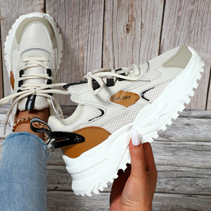 Chaussures respirantes et amortissantes, Zapatillas, baskets augmentant la taille, chaussures de tennis décontractées pour femmes, style basket, chaussures épaisses d'automne - Product Image 6